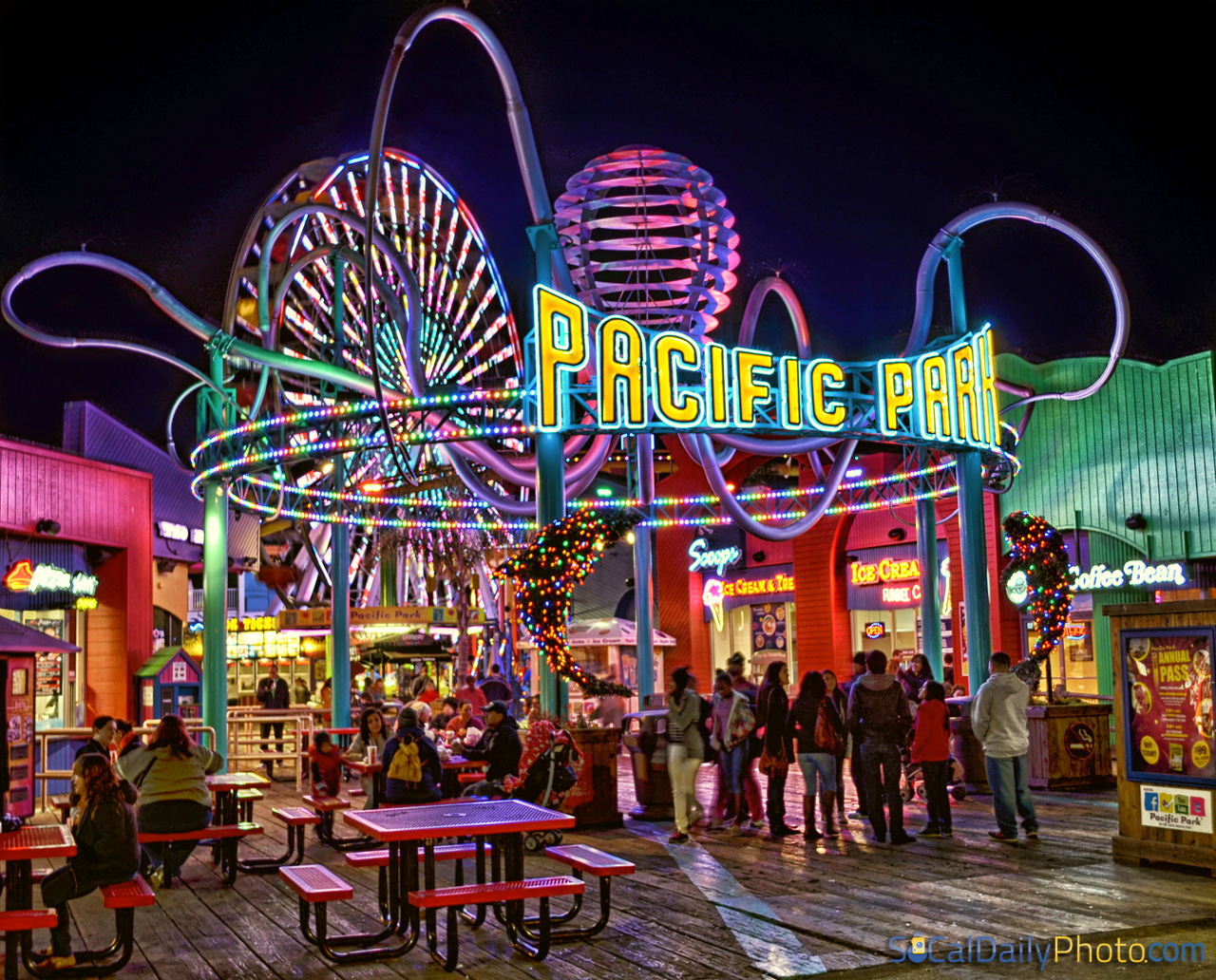 Pacific Park At The Santa Monica Pier Southern California Daily Photo
